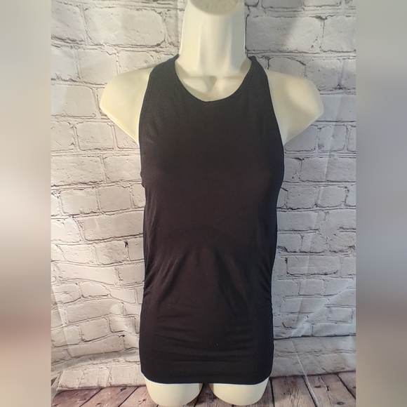 Athleta Tops Athleta Black Tank Ruched Sides Small Poshmark